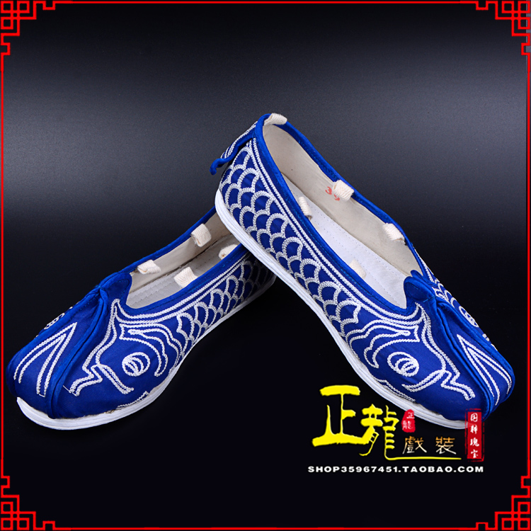 陆川戏鞋舞台演出鞋水路英雄三义斋布底鱼鳞洒