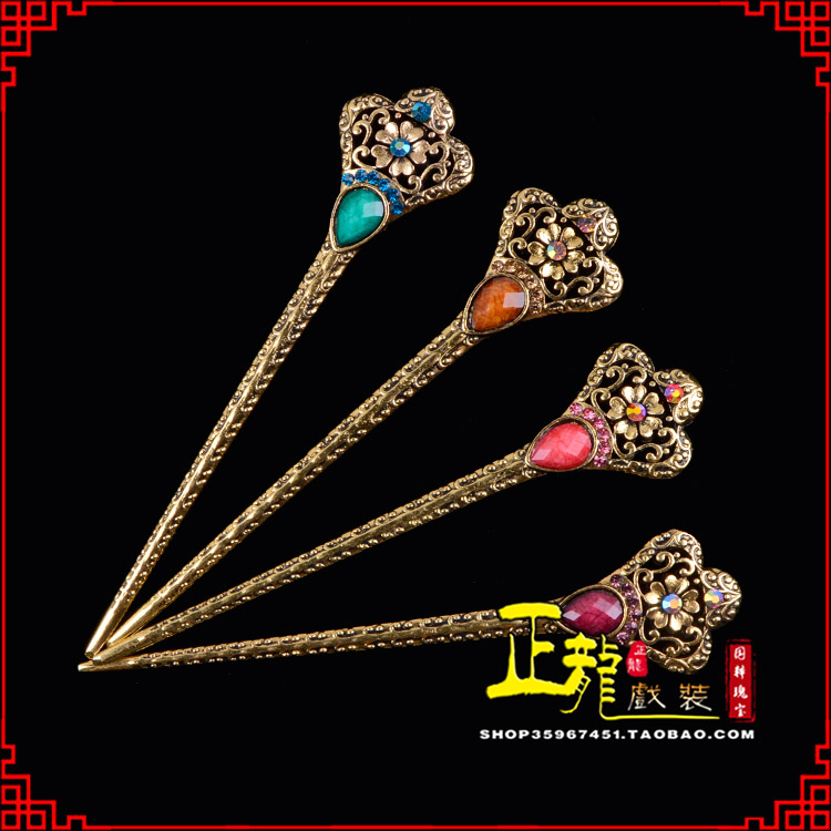 陆川头饰老旦青衣员外夫人簪子 老旦发簪