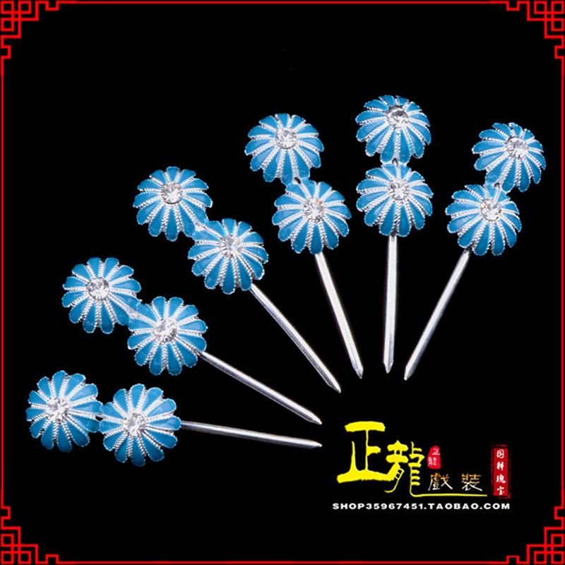 陆川头面泡子旦角化妆头饰 仿点绸泡子