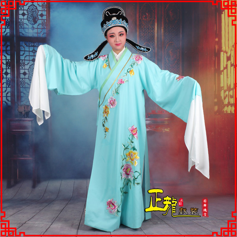 陆川梁祝小生褶子道袍 吴素英版小生衣