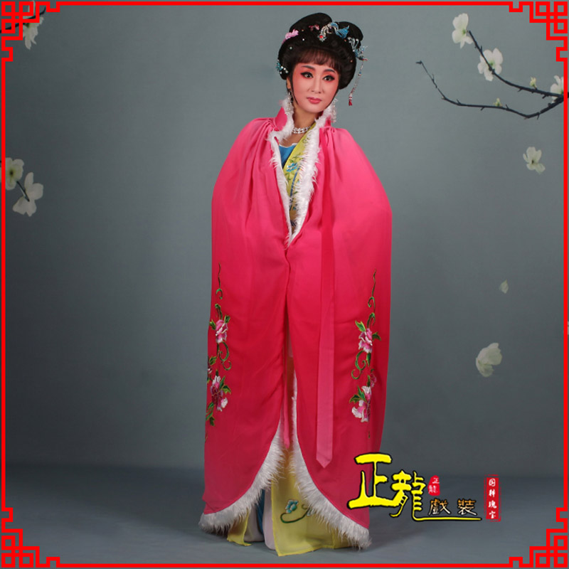 陆川小花旦绣花斗篷 花旦披风